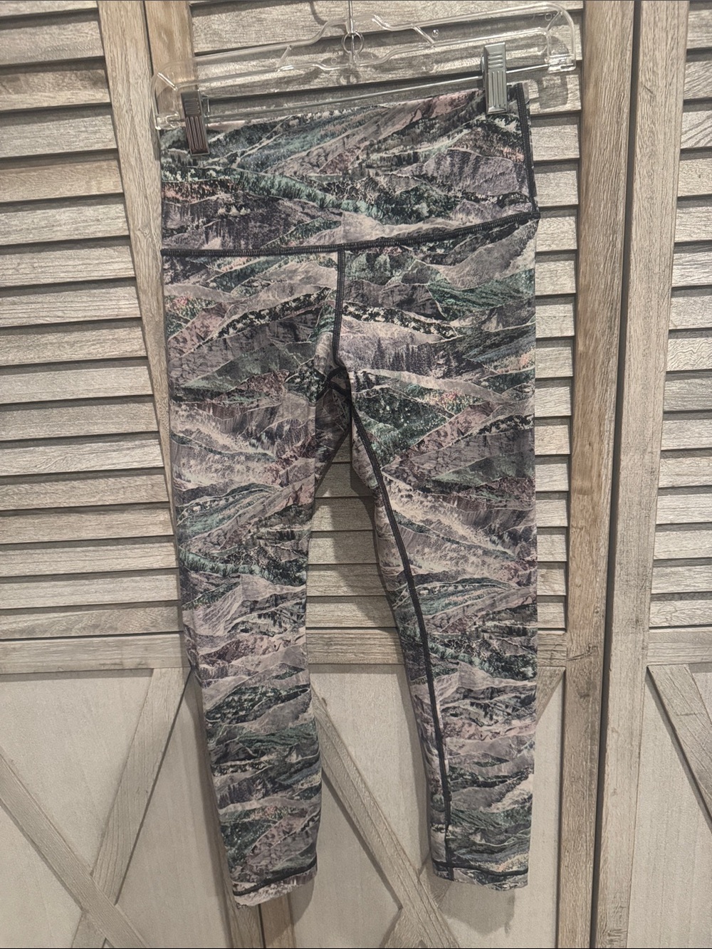 lululemon athletica Abstract Print Leggings in Green, Gray, Pink